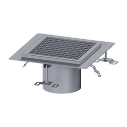 Kessel Aufsatzstück Ferrofix, 300x300mm, Gitterrost, L 15, Edelstahl, 55131... KESSEL-55131 4026092107560 (Abb. 1)