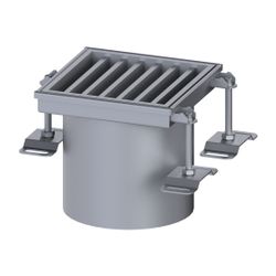Kessel Aufsatzstück Ferrofix 185, 206x206x200mm, L 15, Edelstahl... KESSEL-55140 4026092107652 (Abb. 1)