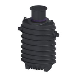 Kessel Fettabscheider EasyClean ground NS 7 Direct, 925-1.215mm, Klasse D, links... KESSEL-95070-120D-DL 4026092101063 (Abb. 1)