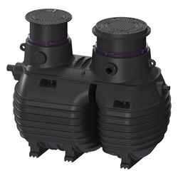 Kessel Fettabscheider EasyClean ground Multi NS 4, 830-1.050mm, PE, Schwarz... KESSEL-96004-G-120B 4026092109687 (Abb. 1)