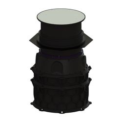 Kessel Schachtmodul LW 1000, 638-887mm, K 3, PE-HD, Schwarz... KESSEL-8740222 4026092093184 (Abb. 1)