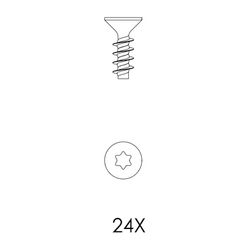 Kessel Schraubenset für Aufsatzstück, K80x22 Edelstahl, 680654... KESSEL-680654 4026092081396 (Abb. 1)