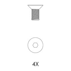Kessel Schraubenset für Senkkopfschrauben, M10x20, A4, 680663... KESSEL-680663 4026092081570 (Abb. 1)