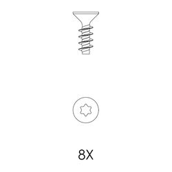 Kessel Schraubenset für Aufsatzstück K80x22, Edelstahl, 680664... KESSEL-680664 4026092081549 (Abb. 1)