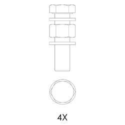 Kessel Schraubenset für Guss-Formteile DN 80/DN 100, M16x65mm... KESSEL-28078 4026092092439 (Abb. 1)