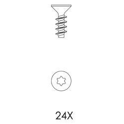 Kessel Schraubenset für Aufsatzstück, K80x22 Edelstahl, 680654... KESSEL-680654 4026092081396 (Abb. 1)