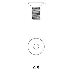 Kessel Schraubenset für Senkkopfschrauben, M10x20, A4, 680663... KESSEL-680663 4026092081570 (Abb. 1)