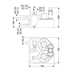 Kessel Hebeanlage Aqualift F Duo Comfort SPF 1500-S1, ohne Schieber... KESSEL-11604 4026092071021 (Abb. 1)