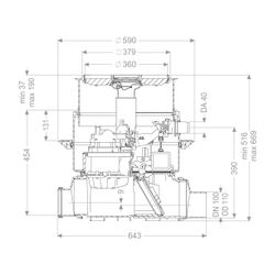 Kessel Rückstauhebeanlage Ecolift DN 100 Bodenplatte, befliesbar... KESSEL-21100X 4026092046845 (Abb. 1)