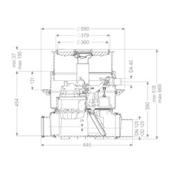 Kessel Rückstauhebeanlage Ecolift DN 125 Bodenplatte, befliesbar... KESSEL-21125X 4026092046852 (Abb. 1)