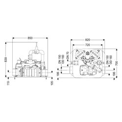 Kessel Hybridhebeanlage Ecolift L Duo SPF 1350-S3, SWA, DN 150, 26m3/h, max. Förderhöhe 1... KESSEL-22005 4026092105832 (Abb. 1)