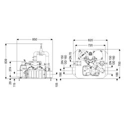 Kessel Hybridhebeanlage Ecolift L Mono SPF 1350-S3, FKA, DN 150, 26m3/h, max. Förderhöhe ... KESSEL-22006 4026092105849 (Abb. 1)