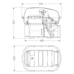 Kessel Rohbaukit Pumpfix M, mit Rückschlagklappe, Kunststoff, Schwarz, 24000-RBK... KESSEL-24000-RBK 4026092097076 (Abb. 1)