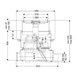 Kessel Rückstaupumpanlage Pumpfix F DN 100 Bodenplatte, befliesbar... KESSEL-24100X 4026092046531 (Abb. 1)