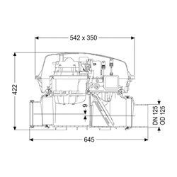 Kessel Rückstaupumpanlage Pumpfix F DN 125, freiliegend... KESSEL-24125 4026092046494 (Abb. 1)