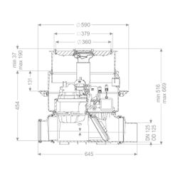 Kessel Rückstaupumpanlage Pumpfix F DN 125 Bodenplatte, befliesbar... KESSEL-24125X 4026092046555 (Abb. 1)