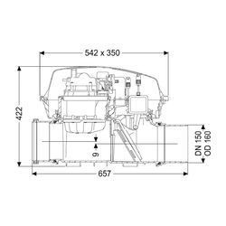 Kessel Rückstaupumpanlage Pumpfix F DN 150, freiliegend... KESSEL-24150 4026092046500 (Abb. 1)