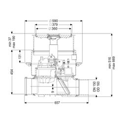 Kessel Rückstaupumpanlage Pumpfix F DN 150 Bodenplatte, befliesbar... KESSEL-24150X 4026092046579 (Abb. 1)