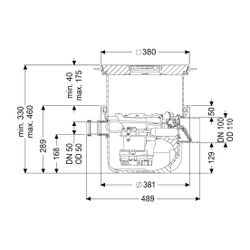 Kessel Rückstaupumpanlage Pumpfix S DN 100 mit schwarzer Abdeckplatte... KESSEL-280451S 4026092085516 (Abb. 1)