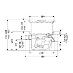 Kessel Rückstaupumpanlage Pumpfix S DN 100 mit befliesbarer Abdeckplatte... KESSEL-280451X 4026092085523 (Abb. 1)