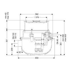 Kessel Hebeanlage Aqualift S Compact Tronic GTF 500 Bodenplatte, befliesbar... KESSEL-280550X 4026092082638 (Abb. 1)