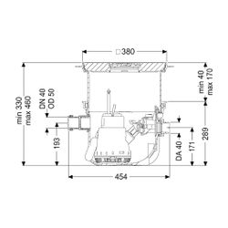 Kessel Hebeanlage Minilift S KTP 300-S1 Bodenplatte, Schwarz... KESSEL-280570S 4026092082553 (Abb. 1)