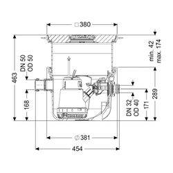 Kessel Hebeanlage Minilift S KTP 300 resistant, Bodenplatte, Schwarz... KESSEL-280570SC 4026092093511 (Abb. 1)