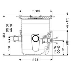 Kessel Rohbaukit Minilift L, 330-460mm Einbautiefe, Kunststoff, Grau... KESSEL-280570X-RBK 4026092106822 (Abb. 1)