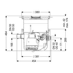 Kessel Hebeanlage Minilift S KTP 300 resistant, Bodenplatte, befliesbar... KESSEL-280570XC 4026092093504 (Abb. 1)