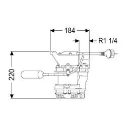 Kessel Tauchpumpe Aquadive GTF 500 mit Schwimmer, 10m... KESSEL-280810 4026092082515 (Abb. 1)