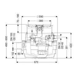 Kessel Hebeanlage Aqualift F Compact Duo SPZ 1000 Bodenplatte, befliesbar... KESSEL-28704X 4026092093399 (Abb. 1)