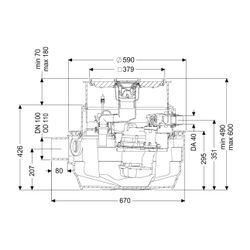 Kessel Hebeanlage Aqualift F Compact Duo SPZ 1000 resistent, Bodenplatte, befliesbar... KESSEL-28704XC 4026092093665 (Abb. 1)