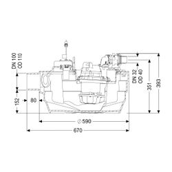 Kessel Hebeanlage Aqualift F Compact Mono SPZ 1000, freie Aufstellung... KESSEL-28717 4026092093405 (Abb. 1)