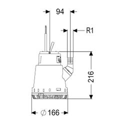 Kessel Tauchpumpe Aquadive KTP 300 ohne Schwimmerschalter, 10m... KESSEL-28740 4026092000908 (Abb. 1)