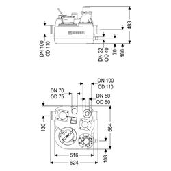 Kessel Hebeanlage Aqualift L Mono SPF 1700-S3, 230V, max. Förderhöhe 12m, Kunststoff, Sch... KESSEL-28748 4026092112816 (Abb. 1)
