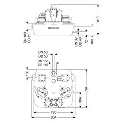 Kessel Hebeanlage Aqualift L Duo SPF 1300-S3, 230V, 32m3/h, max. Förderhöhe 9,2m, Schwarz... KESSEL-28797 4026092107386 (Abb. 1)