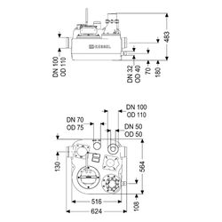 Kessel Hebeanlage Aqualift L Mono SPF 2900, 400V, max. Förderhöhe 9,2m, Kunststoff, Schwa... KESSEL-28898 4026092095782 (Abb. 1)