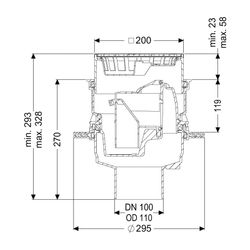 Kessel Kellerablauf Universale Plus Edelstahl, Geruchsverschluss, wasserundurchlässig, Au... KESSEL-29141 4026092096901 (Abb. 1)