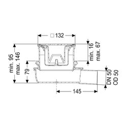 Kessel Bodenablauf Der Ultraflache 79 DN 50 Designrost Kessel Lock und Lift... KESSEL-44700.63 4026092080917 (Abb. 1)