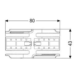 Kessel Verbinder gerade für Duschrinne Linearis Infinity... KESSEL-45103 4026092094808 (Abb. 1)