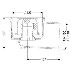 Kessel Practicus Grundkörper DN 100, Auslauf seitlich... KESSEL-45110 4026092033562 (Abb. 1)