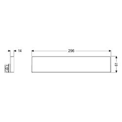 Kessel Ablaufblende Wandablauf Scada Unsichtbar V2A, befliesbar, 15mm Belaghöhe... KESSEL-48011 4026092058015 (Abb. 1)