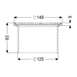 Kessel Aufsatzstück Schlitzrost V2A 150x150mm Länge 15mm rutschhemmend... KESSEL-48176 4026092053706 (Abb. 1)