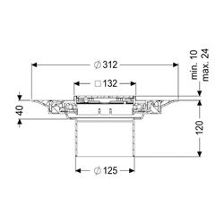 Kessel Aufsatzstück Variofix Designrost Kessel V4A Lock und Lift L15... KESSEL-48204 4026092066522 (Abb. 1)