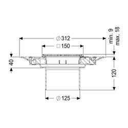 Kessel Aufsatzstück Variofix Schlitzrost V4A K3... KESSEL-48206 4026092066546 (Abb. 1)