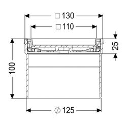 Kessel Aufsatzstück befliesbar V2A, K3... KESSEL-48211 4026092029749 (Abb. 1)