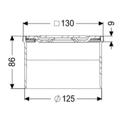 Kessel Aufsatzstück Designrost Spot V2A K3... KESSEL-48220 4026092042625 (Abb. 1)