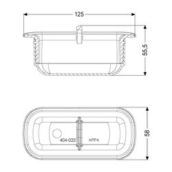 Kessel Geruchsverschluss Linearis, Sperrwasserhöhe 22mm... KESSEL-48603 4026092046074 (Abb. 1)