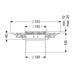 Kessel Aufsatzstück Variofix Designrost Spot V2A Lock und Lift K3... KESSEL-48621 4026092044827 (Abb. 1)