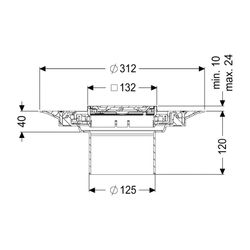 Kessel Aufsatzstück Variofix Designrost Oval V4A L15... KESSEL-48670 4026092077924 (Abb. 1)